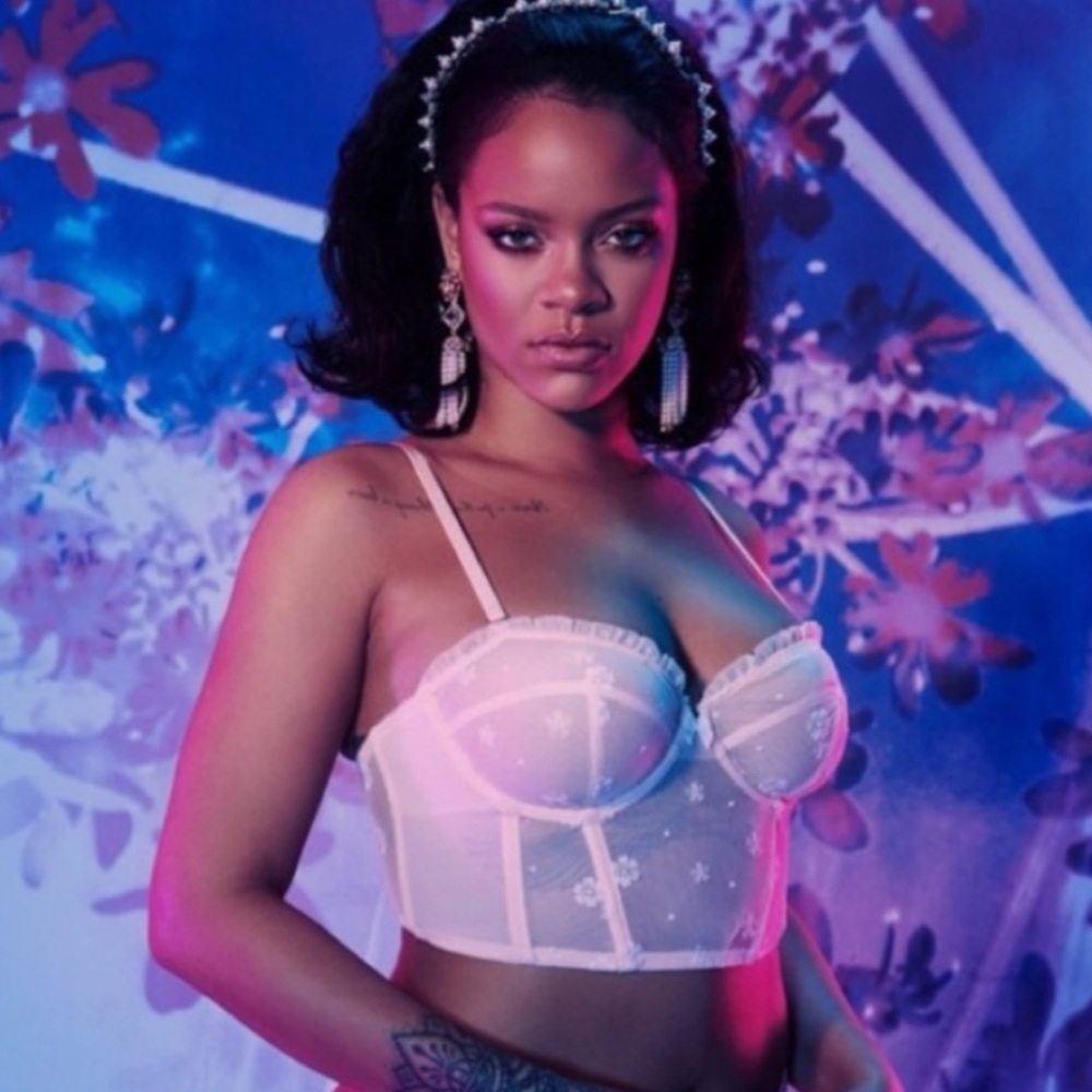 Savage x Fenty Daisy Bustier Pinky Swear Pink Fairy Feminine Romantic Size Large